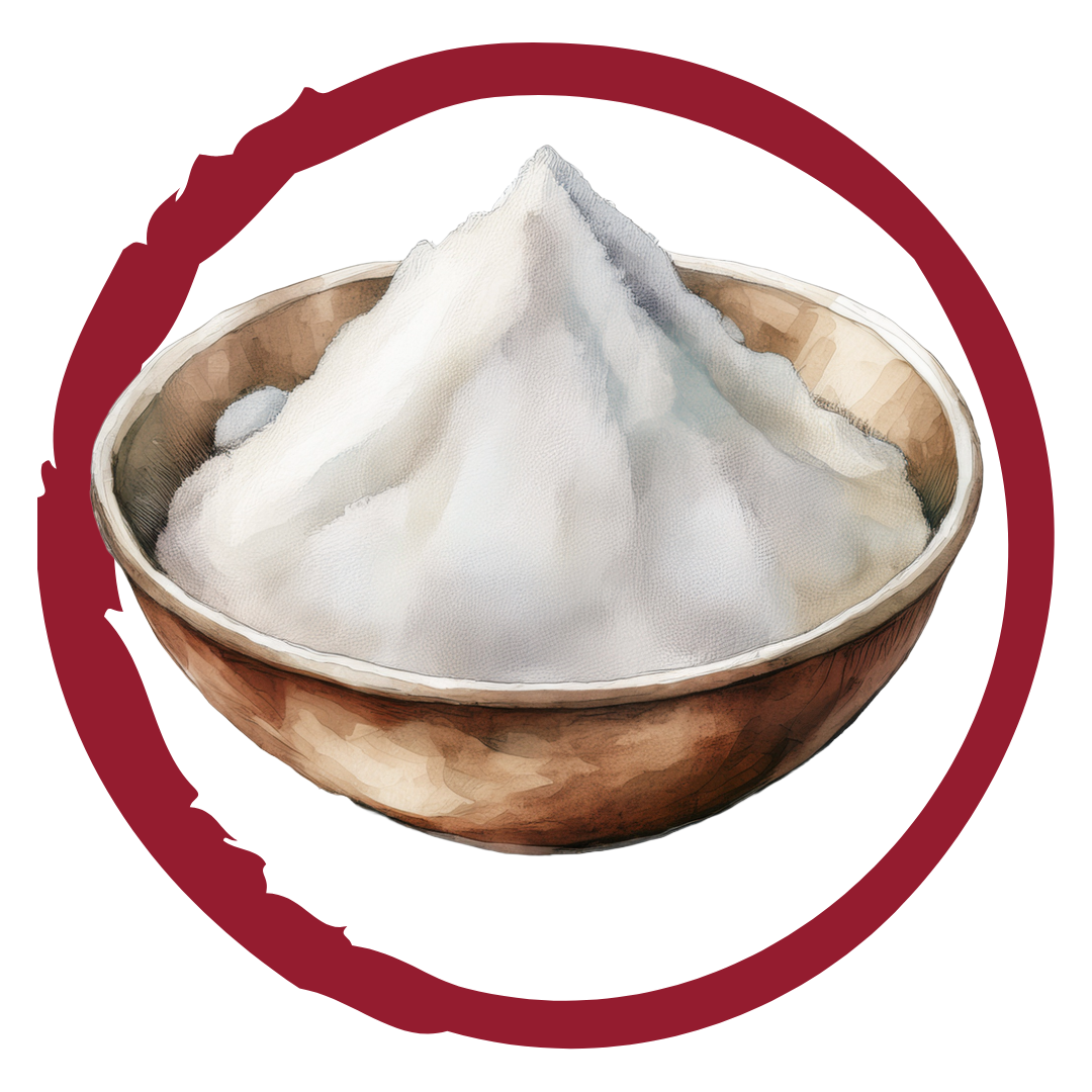 allgemeines, weißes Pulvers